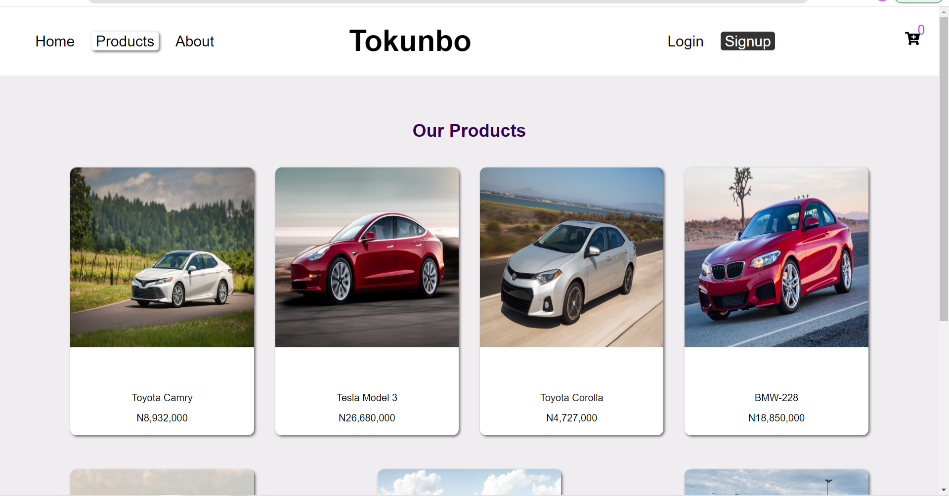 Tokunbo Cars